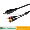 A/V cable,RCA male to 2RCA male A/V cable,professional A/V cable
